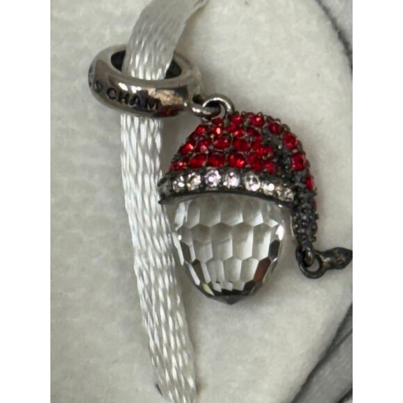 Chamilia Sterling I Still Believe in Santa Crystal Dangle Charm Bead #64175 - Picture 2 of 5